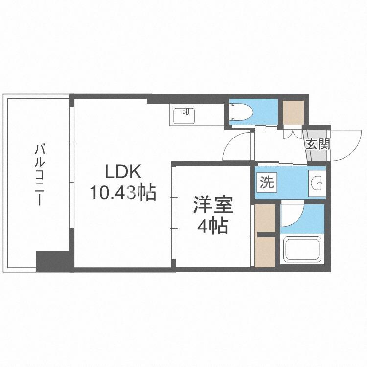 プレジオ都島北通の物件間取画像