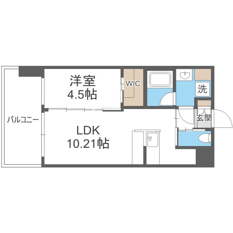 大正駅 徒歩12分 11階の物件間取画像