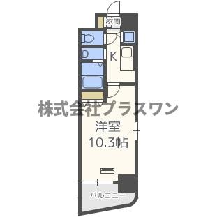 エステムコート難波Ⅱアレグリアの物件間取画像