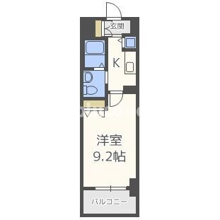 ルクレ京橋の物件間取画像