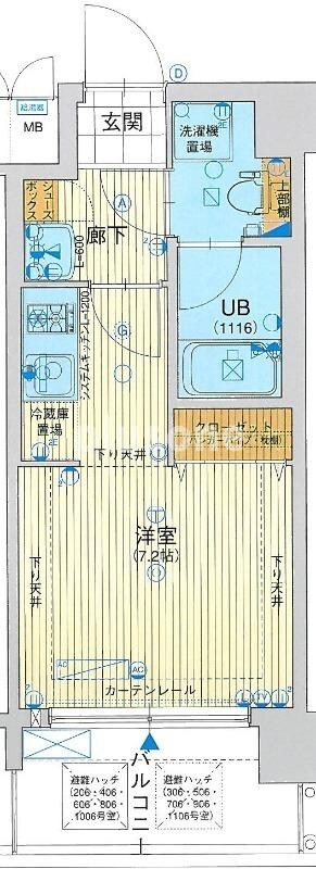 レオンコンフォート新梅田Ⅱの物件間取画像