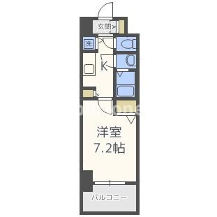 エステムコート南堀江ⅢCHURAの物件間取画像