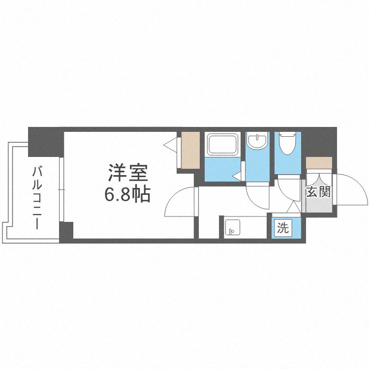 S-RESIDENCE天満Gracisの物件間取画像