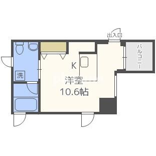 ルクレ堺筋本町レジデンスの物件間取画像