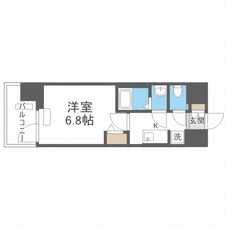 プレサンス大国町アドロッソの物件間取画像