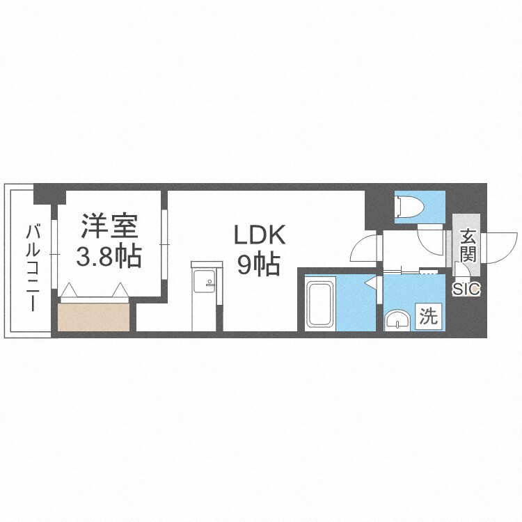 リアライズ小路駅前の物件間取画像