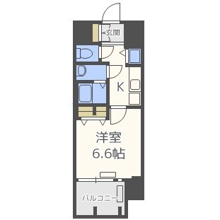 プレサンス京町堀ノースの物件間取画像