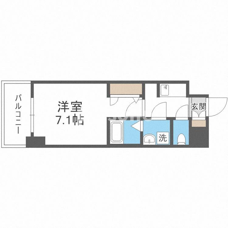 S-RESIDENCE大阪九条Northの物件間取画像