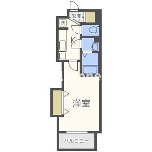 Luxe都島Ⅲの物件間取画像