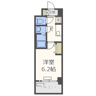 プレサンス上町台 夕陽丘の物件間取画像