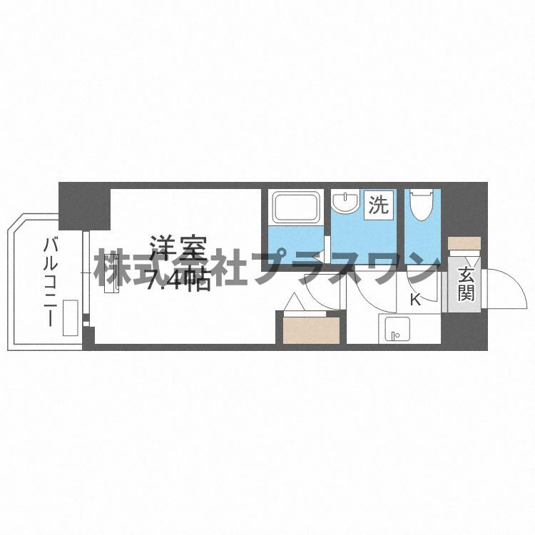 エスライズ天王寺EASTの物件間取画像