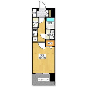 レジュールアッシュ京橋の物件間取画像