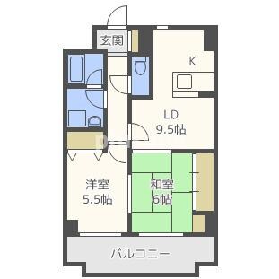 カサパルコ敷津の物件間取画像