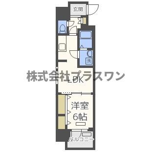 プレサンス心斎橋ニストの物件間取画像