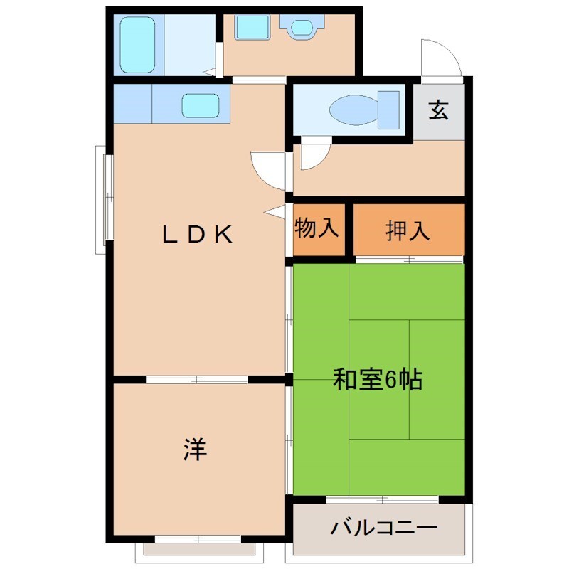 杭瀬駅 徒歩13分 4階の物件間取画像