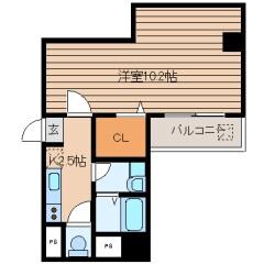 出屋敷駅 徒歩5分 5階の物件間取画像