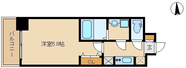 尼崎駅 徒歩1分 6階の物件間取画像