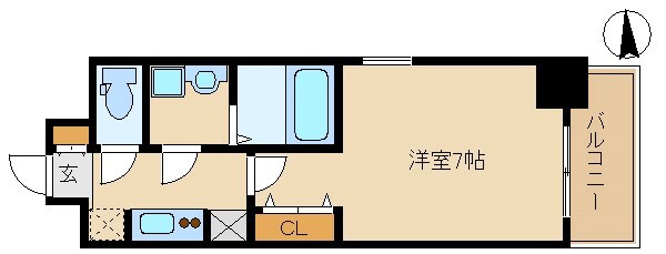 尼崎駅 徒歩1分 9階の物件間取画像