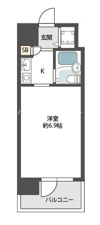 ジョイフル出屋敷2の物件間取画像