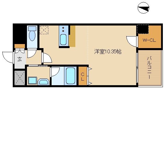 尼崎駅 徒歩8分 2階の物件間取画像