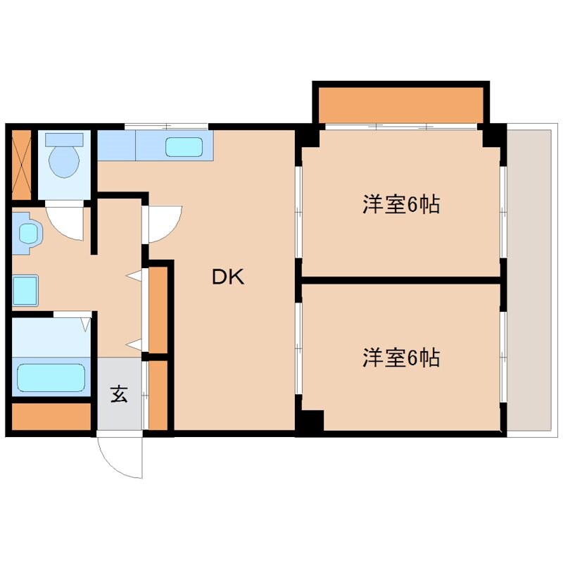 立花駅 徒歩3分 3階の物件間取画像