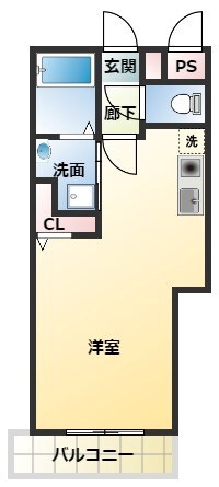 尼崎駅 徒歩15分 3階の物件間取画像