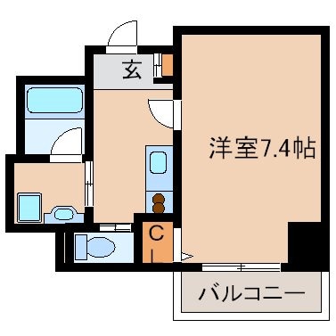 大物駅 徒歩10分 11階の物件間取画像