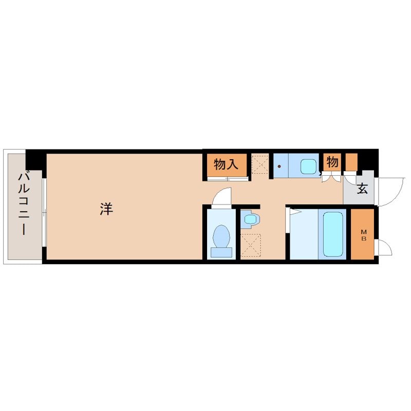 大物駅 徒歩5分 3階の物件間取画像