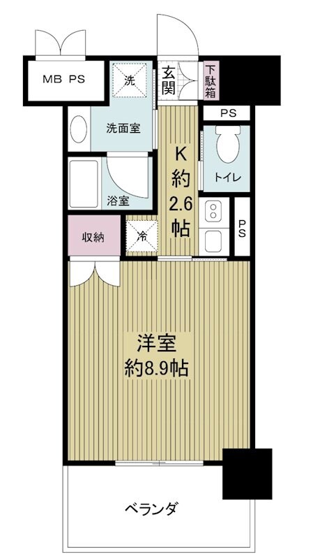 尼崎駅 徒歩6分 4階の物件間取画像