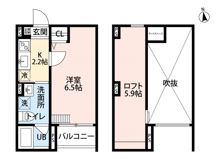 サクシード長洲東の物件間取画像