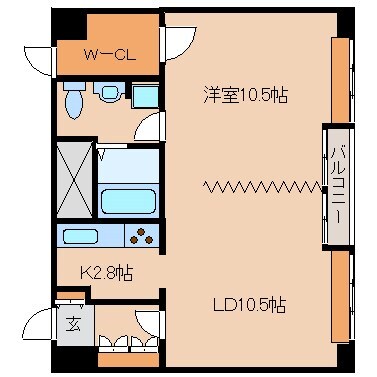杭瀬駅 徒歩1分 7階の物件間取画像