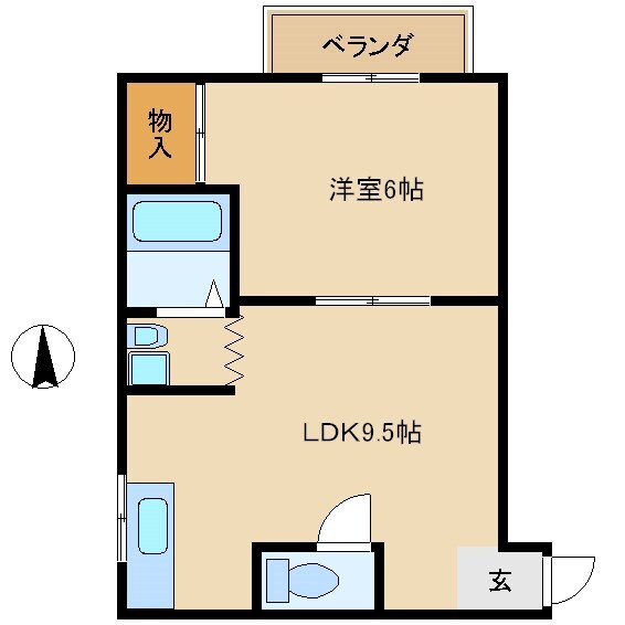 立花駅 徒歩7分 2階の物件間取画像