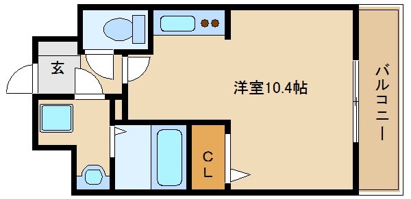 出屋敷駅 徒歩6分 4階の物件間取画像