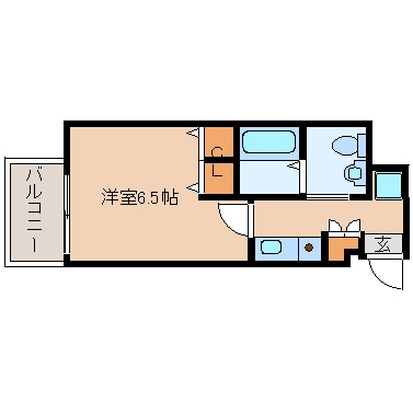 立花駅 徒歩3分 12階の物件間取画像