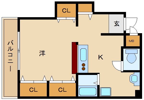 ドムール尼崎の物件間取画像