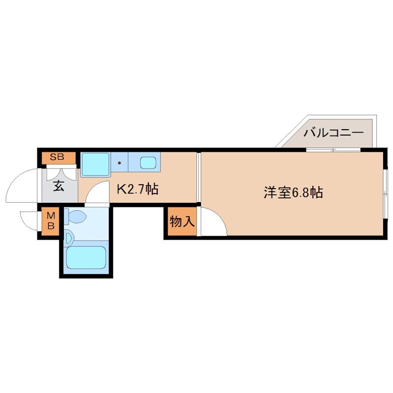 尼崎駅 徒歩17分 3階の物件間取画像