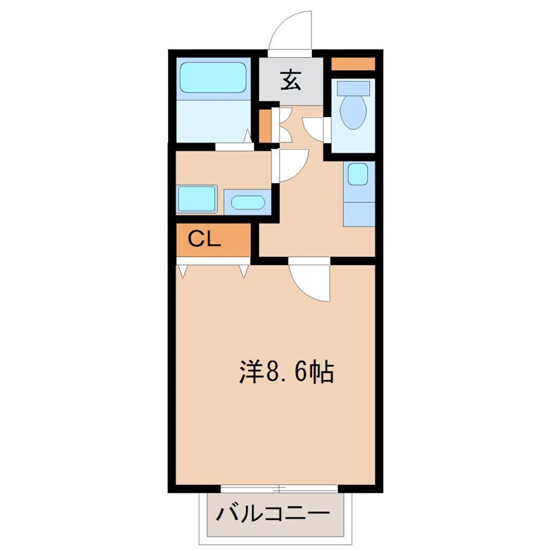 武庫川駅 徒歩5分 2階の物件間取画像