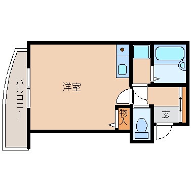 プレステージフジ出屋敷壱番館の物件間取画像