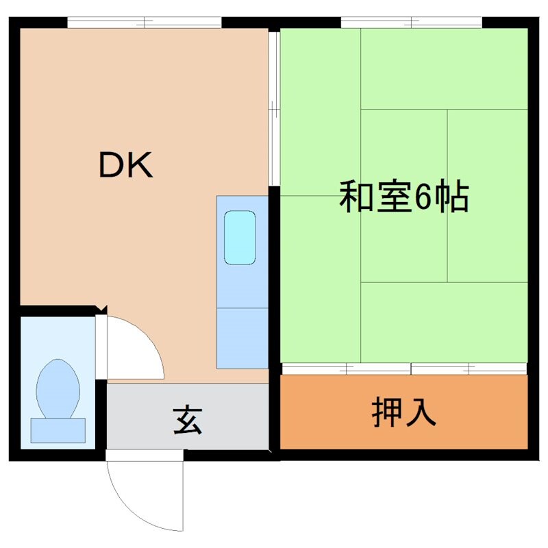 杭瀬駅 徒歩7分 1階の物件間取画像