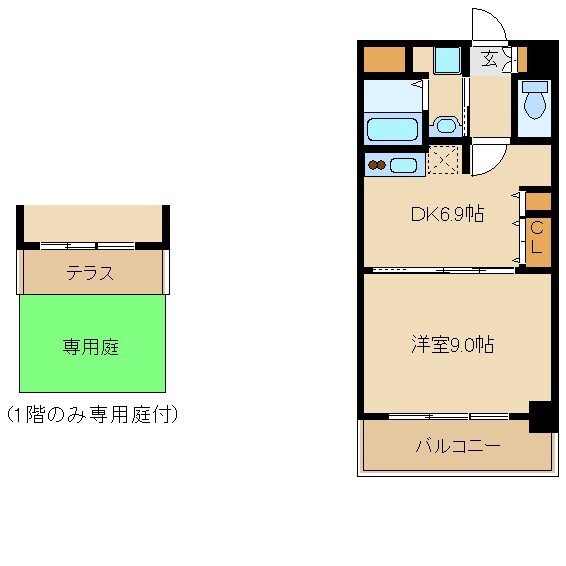 立花駅 徒歩8分 4階の物件間取画像