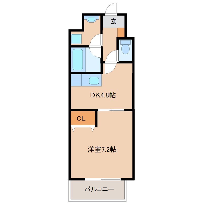 立花駅 徒歩12分 2階の物件間取画像