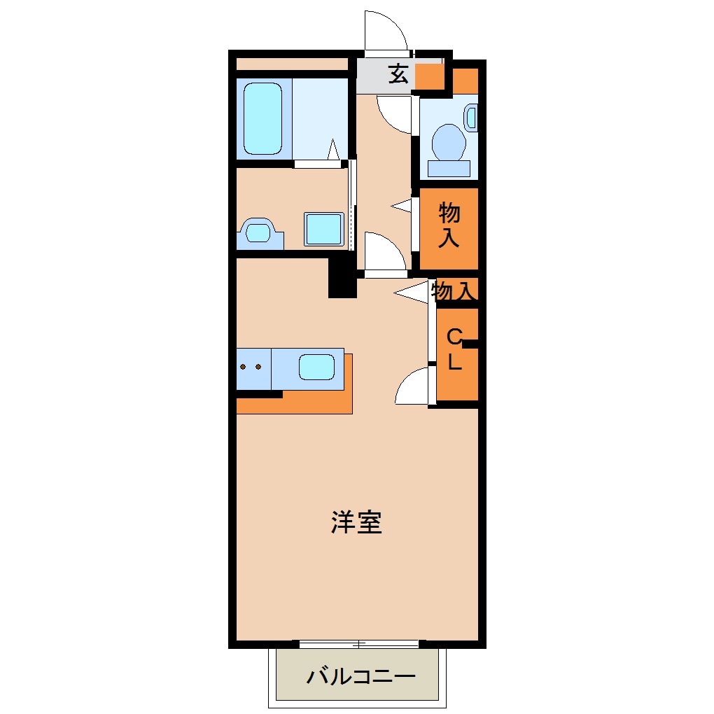 立花駅 徒歩17分 1階の物件間取画像