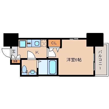 立花駅 徒歩2分 5階の物件間取画像