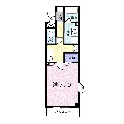 立花駅 徒歩5分 1階の物件間取画像