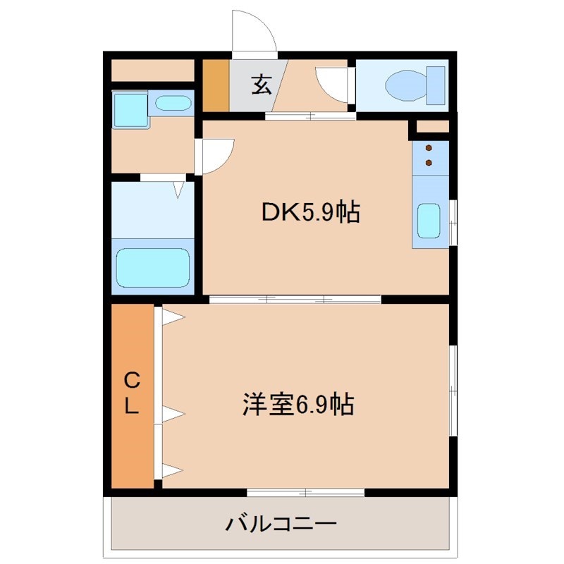 ＭＫコート立花の物件間取画像