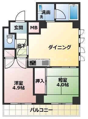 立花駅 徒歩12分 5階の物件間取画像