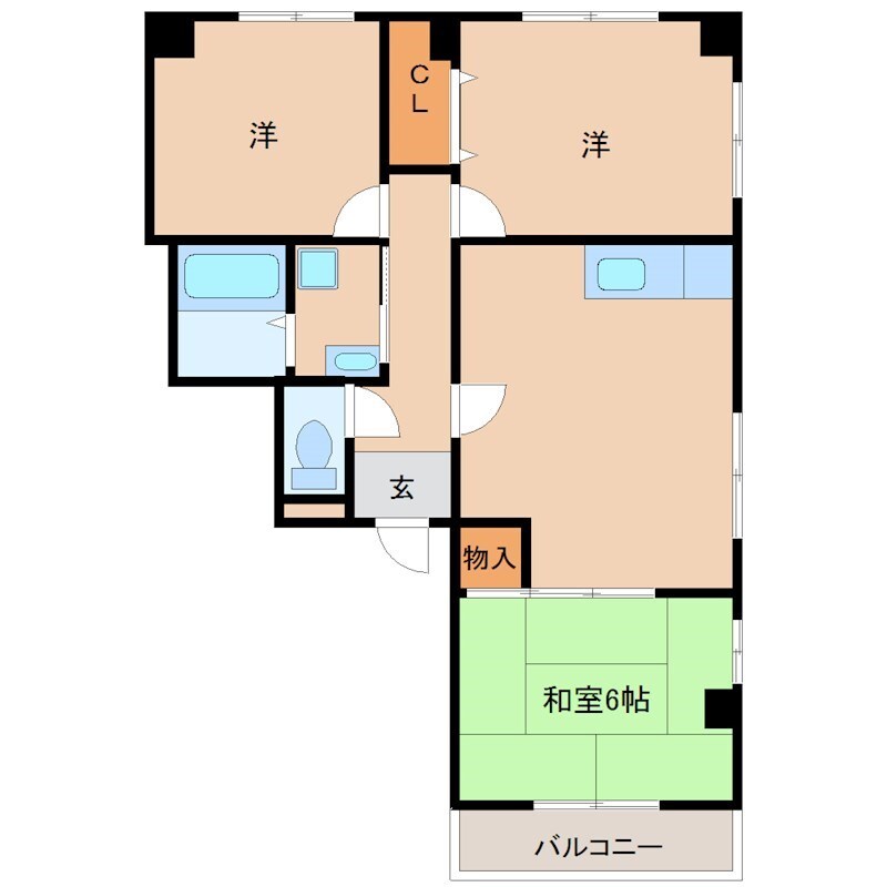 立花駅 徒歩12分 1階の物件間取画像