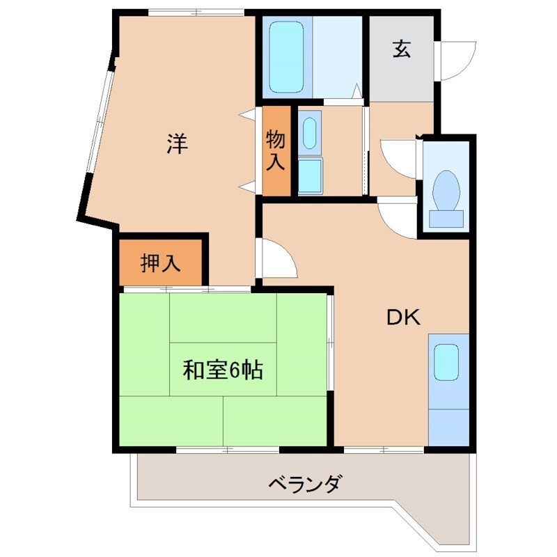 立花駅 徒歩12分 2階の物件間取画像