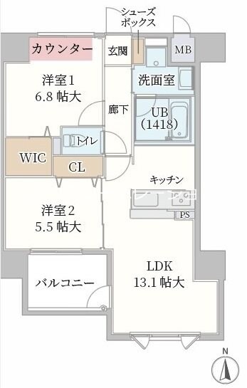 物件間取画像