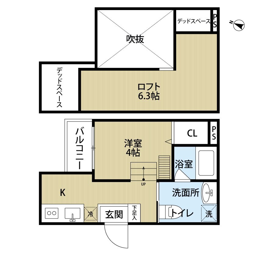 フォンテーヌ武庫川の物件間取画像